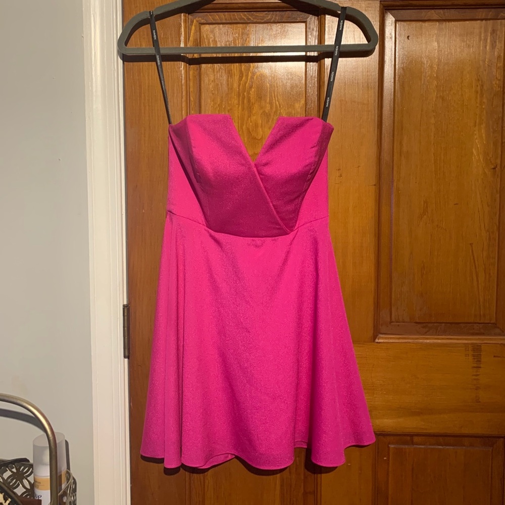 Revolve Naven hot pink mini dress